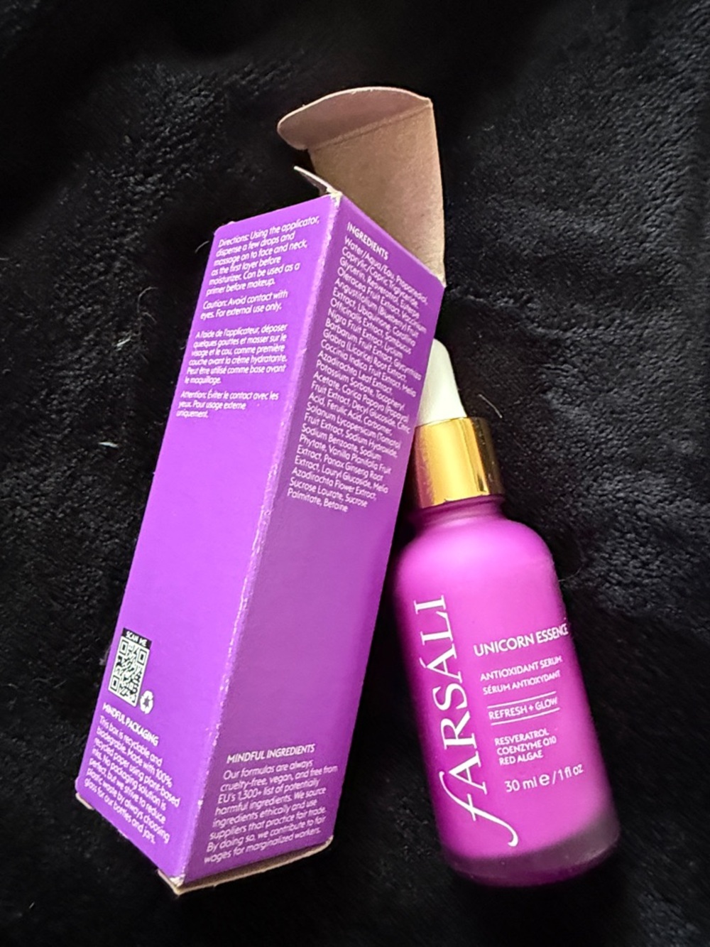 fARSÁLI Unicorn Essence Antioxidant Serum - Pink Purple Box BNIB